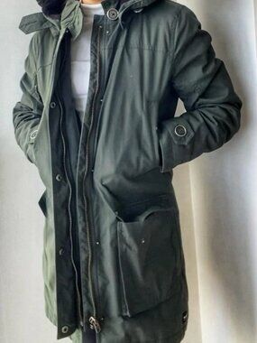 ZO-ON Iceland Women's Olive Green Lightweight Parka - Size 36